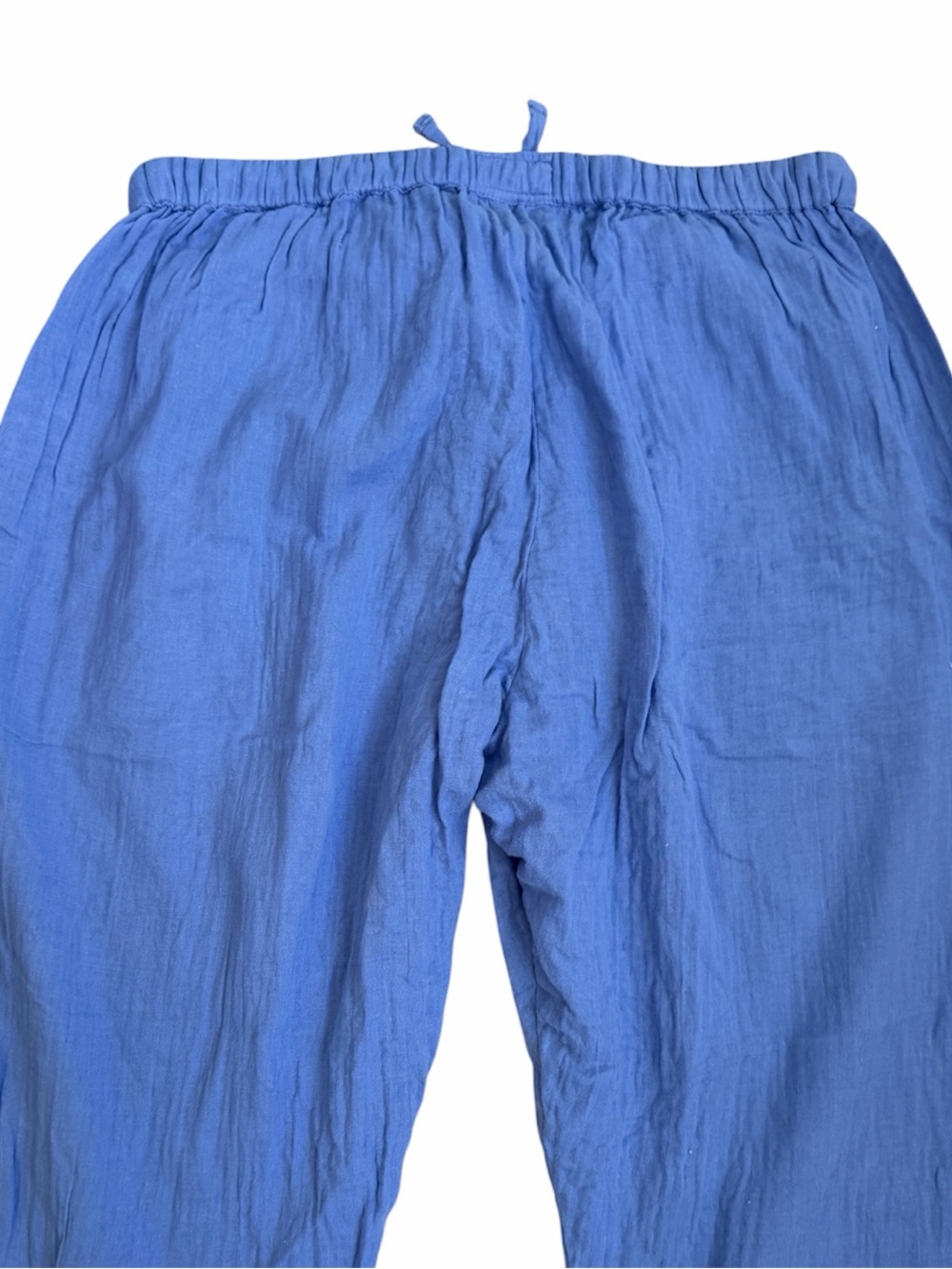 Pact Cotton Drawstring Pants in Periwinkle Blue - Picture 3 of 9